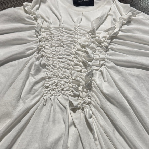 Simone Rocha White Ruched Top - Picture 6 of 14